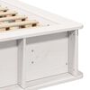 vidaXL Cadre de lit Blanc 120 x 200 cm Bois de pin massif