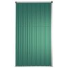 vidaXL Abri &agrave; outils de jardin Vert 225x89x161 cm Acier galvanis&eacute;