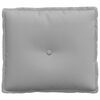 vidaXL Coussin de Dos Gris nuage 50 x 19 x 45 cm tissu