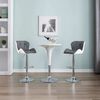 vidaXL Tabouret de bar 2 pcs Gris 44 x 48 x 105,5 cm Simili cuir