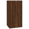 vidaXL Meuble TV mural Ch&ecirc;ne marron 40x34,5x80 cm
