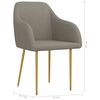vidaXL Chaises &agrave; manger lot de 2 gris clair velours