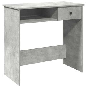 vidaXL Bureau Gris b&eacute;ton 80x40x75 cm Agglom&eacute;r&eacute;