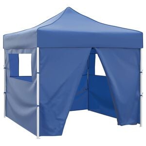 vidaXL Tente de f&ecirc;te 291 x 291 x 315 cm Bleu Tissu Oxford