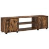 vidaXL Ensemble meuble TV 4 pcs Ch&ecirc;ne Fum&eacute; Bois d'ing&eacute;nierie