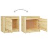 vidaXL Tables de chevet 2 pcs 40x30,5x40 cm Bois de sapin massif