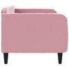 vidaXL Lit de repos sans matelas rose 80x200 cm velours