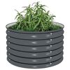 vidaXL Lit sur&eacute;lev&eacute; de jardin 80x80x44 cm Acier galvanis&eacute; Gris