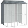 vidaXL Cage pour oiseaux Anthracite 215 x 210 x 247 cm Acier galvanis&eacute;