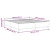vidaXL Cadre de lit plateforme Gris clair 180 x 200 cm tissu