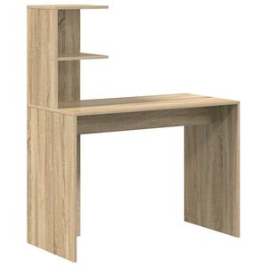 vidaXL Bureau Ch&ecirc;ne Sonoma 102 x 50 x 124 cm Bois d'ing&eacute;nierie