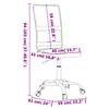 vidaXL Chaise de bureau r&eacute;glable en hauteur gris tissu en maille