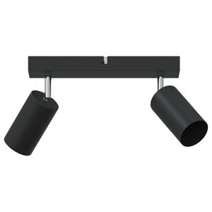 vidaXL Spot de plafond avec des projecteurs Noir 26 x 6 x 16 cm m&eacute;tal