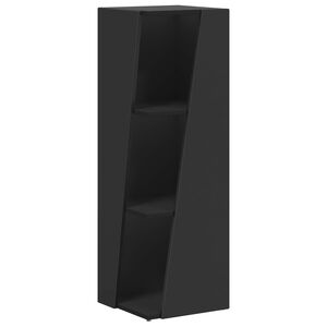 vidaXL &Eacute;tag&egrave;re lat&eacute;rale 33 x 32 x 100,5 cm Bois d'ing&eacute;nierie Noir