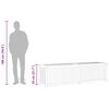 vidaXL Bo&icirc;te de jardin 200x50x55 cm Bois massif de teck