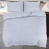 vidaXL Ensemble de housse de couette Gris 135x200 cm Coton