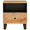 vidaXL Tables de chevet 2 pcs Bois d'acacia solide et d'ing&eacute;nierie