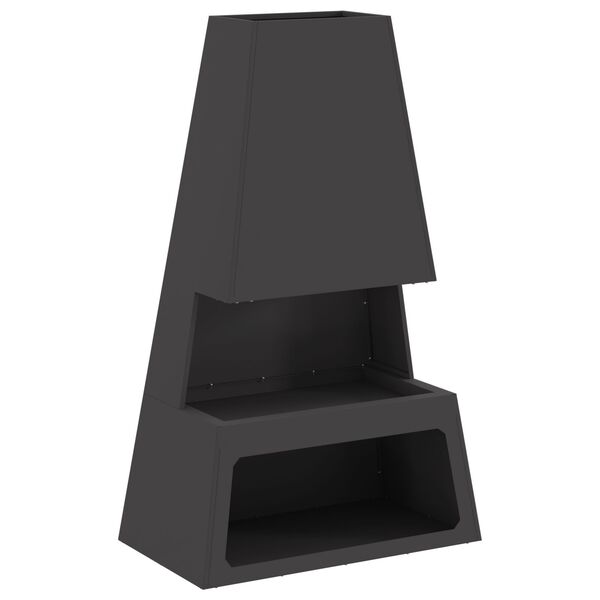 vidaXL Braise Noir 60 x 35 x 100 cm Acier