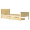 vidaXL Cadre de lit avec 2 tiroirs Bois de pin massif 90x200 cm