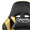 vidaXL Chaise de jeu pivotante Dor&eacute; PVC