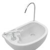 vidaXL Toilette de Camping 2 pcs Bleu et Blanc