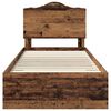 vidaXL Cadre de lit Bois ancien 90 x 190 cm Bois d'ing&eacute;nierie