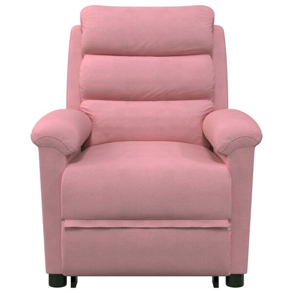 vidaXL Fauteuil de massage Rose Velours
