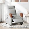 vidaXL Fauteuil de massage inclinable &eacute;lectrique gris nuage tissu