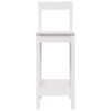 vidaXL Chaises de bar lot de 2 blanc 40x41,5x112 cm bois de pin solide