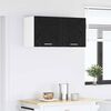 vidaXL Armoire suspendue Ch&ecirc;ne noir 80 x 31 x 40 cm Bois d'ing&eacute;nierie
