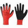 vidaXL Gants de Travail 24 pcs Rouge et Noir 7 / S Rev&ecirc;tement en latex