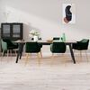 vidaXL Chaises &agrave; manger lot de 6 vert fonc&eacute; velours