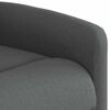 vidaXL Fauteuil inclinable électrique gris foncé tissu
