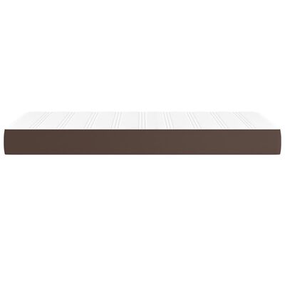 vidaXL Matelas de lit à ressorts ensachés Marron 90x200x20 cm