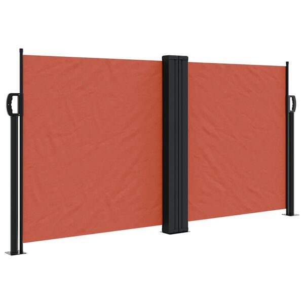 vidaXL Auvent lat&eacute;ral r&eacute;tractable terre cuite 120x1200 cm