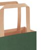 vidaXL Sacs en papier 50 pcs avec poign&eacute;es vert 26x17x25 cm