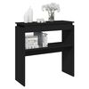vidaXL Table console Noir 80x30x80 cm Agglom&eacute;r&eacute;