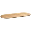 vidaXL Dessus de table 140x60x2 cm bois de ch&ecirc;ne massif ovale
