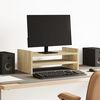 vidaXL Support de moniteur ch&ecirc;ne sonoma 50x27x20 cm bois d'ing&eacute;nierie