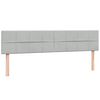 vidaXL Sommier &agrave; lattes de lit et matelas gris clair 200x220cm velours