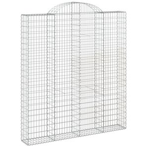 vidaXL Panier de gabions arqu&eacute; 200x30x220/240 cm Fer galvanis&eacute;
