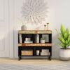 vidaXL Armoire lat&eacute;rale 85x33x75 cm bois massif de r&eacute;cup&eacute;ration