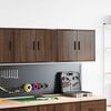 vidaXL Armoires murales de garage 2 pcs ch&ecirc;ne marron bois d'ing&eacute;nierie