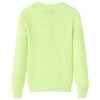 Pull-over tricot&eacute; pour enfants jaune fluo 104