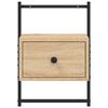 vidaXL Table de chevet murale ch&ecirc;ne sonoma 35x30x51 cm