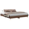 vidaXL Cadre de lit sans matelas ch&ecirc;ne marron 200x200 cm