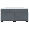 vidaXL Cadre de lit avec matelas Gris fonc&eacute; 160 x 200 cm tissu