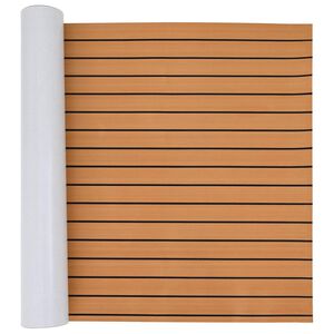 vidaXL Tapis de bateau Marron et noir 240 x 90 cm EVA