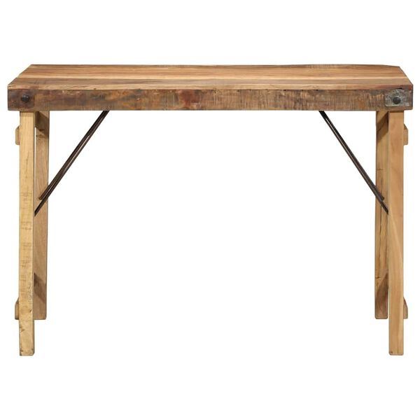 vidaXL Table de salle &agrave; manger Marron 110 x 55 x 76 cm