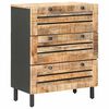 vidaXL Armoires de rangement 60 x 33 x 75 cm Bois de mangue massif